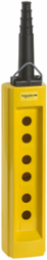 Harmony XAC Yellow Empty Pendant Control Station, 6 Cut-Outs, IP65