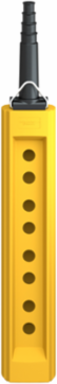 Harmony XAC Empty Pendant Control Station, 8 Cut-Outs, IP65, Yellow