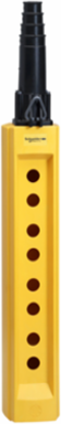Harmony XAC Empty Pendant Control Station, 8 Cut-Outs, IP65, Yellow