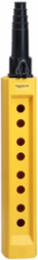 Harmony XAC Empty Pendant Control Station, 8 Cut-Outs, IP65, Yellow