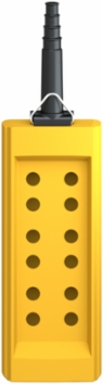 Harmony XAC Empty Pendant Control Station, Yellow, 12 Cut-Outs, IP65