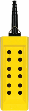 Harmony XAC Pendant Control Station, Yellow, Empty Enclosure, 12 Cut-Outs