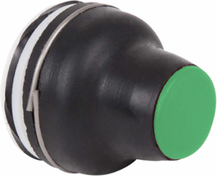 Booted Head for Pushbutton - Green, 4 mm, -25 to +70 °C, IP65