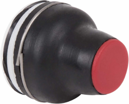 Harmony XAC Pushbutton Booted Head - Red, 4 mm, IP65, -25 to +70 °C