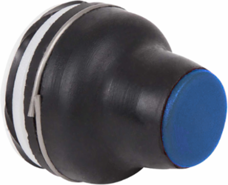 Blue Booted Head for Pushbutton, 4 mm, IP65, -25 to +70 C