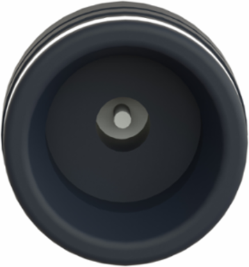Harmony XAC Push Button Head, 16 mm Travel, IP65, White Booted