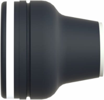 Harmony XAC Push Button Head, 16 mm Travel, IP65, White Booted
