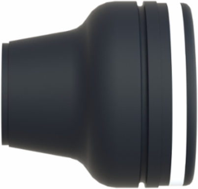 Push Button Head, Black Booted, 16mm Travel, IP65 Waterproof