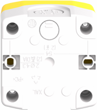 Control Station with 1 NC Emergency Stop, IP66, NEMA 13, Yellow