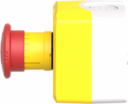 Control Station with 1 NC Emergency Stop, IP66, NEMA 13, Yellow