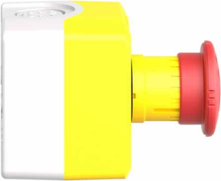 Control Station with 1 NC Emergency Stop, IP66, NEMA 13, Yellow
