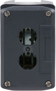 Harmony XALD Empty Control Station, 2 Cut-Outs, IP69K Rated, Polycarbonate