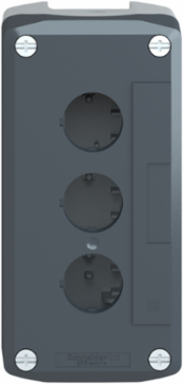 Harmony XALD Empty Control Station, 3 Cut-Outs, IP66/IP67/IP69K, Polycarbonate