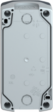 Harmony XALD Empty Control Station, 3 Cut-Outs, IP66/IP67/IP69K, Polycarbonate