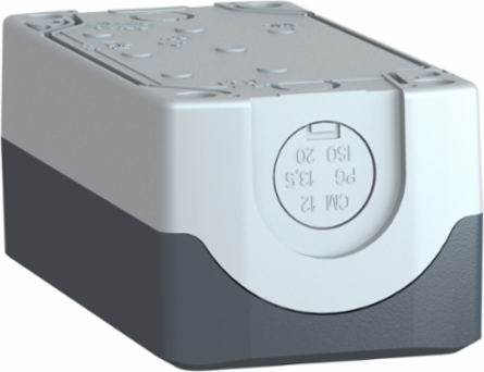 Harmony XALD Empty Control Station, 3 Cut-Outs, IP66/IP67/IP69K, Polycarbonate