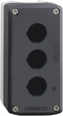 Harmony XALD Empty Control Station, 3 Cut-Outs, IP66/IP67/IP69K, Polycarbonate