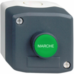 Harmony XALD Control Station, 1 Green Pushbutton, IP66/IP67/IP69K