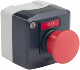 Harmony Control Station, 40mm Mushroom Pushbutton, IP66/IP69K, -40 to 70 C