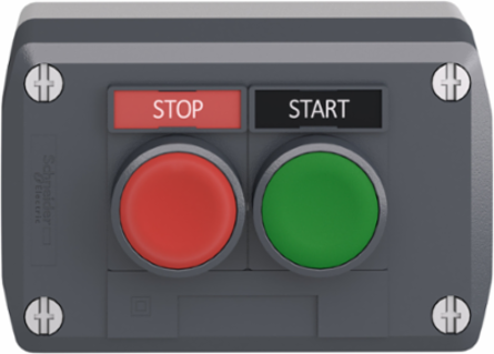 Harmony XALD Control Station, Dark Grey, 22mm Push Buttons, IP66/67/69K