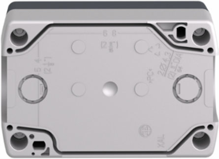 Harmony XALD Control Station, Dark Grey, 22mm Push Buttons, IP66/67/69K