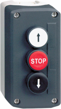 Harmony Control Station, 3 Push Buttons, IP66 Rated, Dark Grey