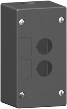 Harmony XALG Empty Control Station, 2 Cut-Outs, IP66/IP67 Rated
