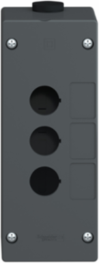 Harmony XALG Empty Control Station, 3 Cut-Outs, IP66/IP67, Mineral Reinforced Polyamide