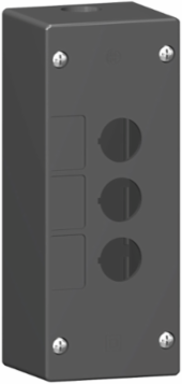 Harmony XALG Empty Control Station, 3 Cut-Outs, IP66/IP67, Mineral Reinforced Polyamide