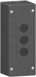 Harmony XALG Empty Control Station, 3 Cut-Outs, IP66/IP67, Mineral Reinforced Polyamide
