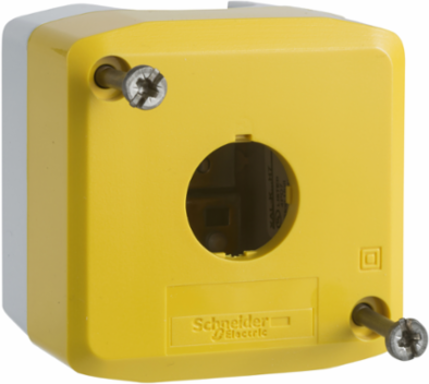 Harmony XALK Empty Control Station, 1 Cut-Out, IP66/IP67/IP69K, Yellow Lid