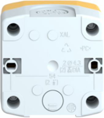 Harmony XALK Empty Control Station, 1 Cut-Out, IP66/IP67/IP69K, Yellow