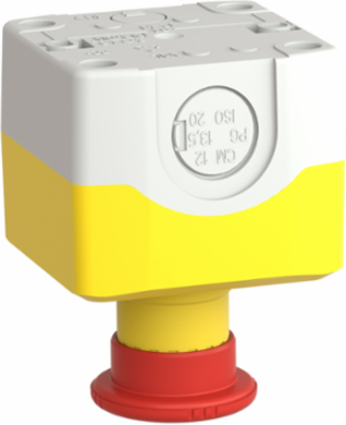 Harmony Control Station, Yellow, 40mm Mushroom Push-Button, IP66