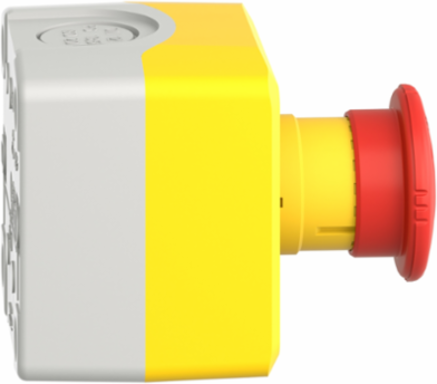 Harmony Control Station, Yellow, 40mm Mushroom Push-Button, IP66