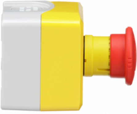 Harmony Yellow Control Station, 1 Red Mushroom Head, IP66, UL/CSA Certified