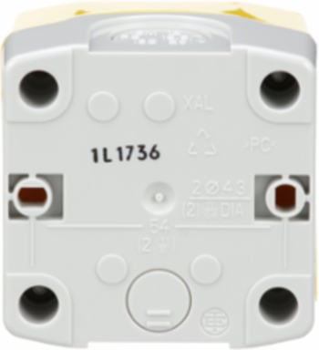 Harmony Yellow Control Station, 1 Red Mushroom Head, IP66, UL/CSA Certified