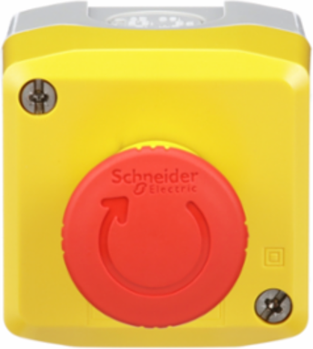 Harmony Yellow Control Station, 1 Red Mushroom Head, IP66, UL/CSA Certified