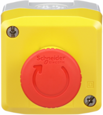 Harmony Yellow Control Station, 1 Red Mushroom Head, IP66, UL/CSA Certified