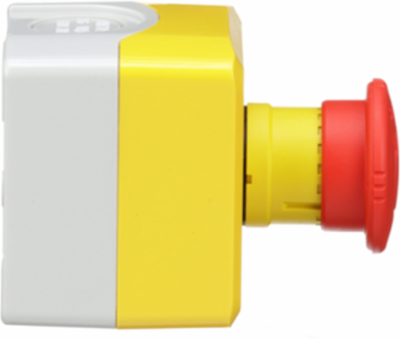 Harmony Emergency Stop Control Station, Yellow, 40mm Mushroom Button, IP66