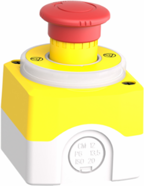 Emergency Stop Control Station, 40mm Push-Button, IP65