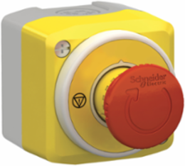 Control Station, 40mm Estop Push Button, 24V AC/DC, Yellow Lid