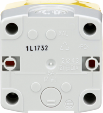 Harmony XALD Control Station, Yellow, 40mm Mushroom Button, IP65