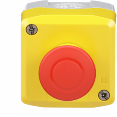 Harmony XALD Control Station, Yellow, 40mm Mushroom Button, IP65