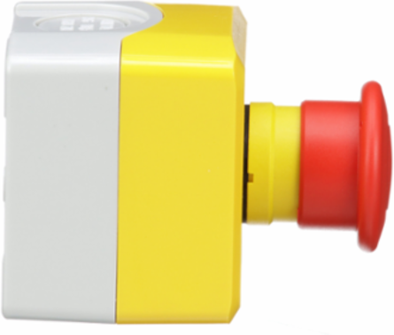 Harmony XALD Control Station, Yellow, 40mm Mushroom Button, IP65
