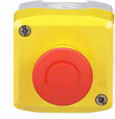 Harmony XALD Control Station, Yellow, 40mm Mushroom Button, IP65