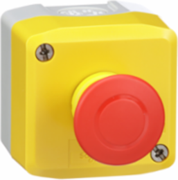 Harmony XALD Control Station, Yellow, 40mm Mushroom Button, IP65