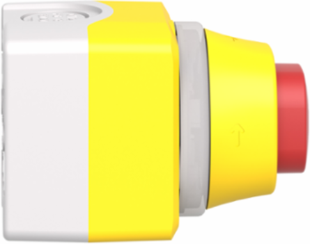 Harmony Control Station, Yellow Lid, 24V AC/DC, IP65, 1NO 2NC, Polycarbonate