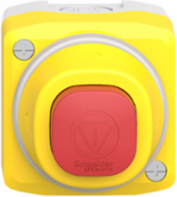 Harmony Control Station, Yellow Lid, 24V AC/DC, IP65, 1NO 2NC, Polycarbonate