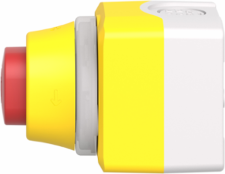 Harmony Control Station, Yellow Lid, 24V AC/DC, IP65, 1NO 2NC, Polycarbonate