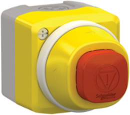 Harmony Control Station, Yellow Lid, 24V AC/DC, IP65, 1NO 2NC, Polycarbonate