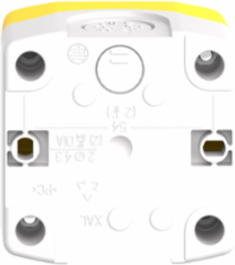 Harmony XALK Yellow Enclosure for 22mm Emergency Stop Button, IP66, 1 Cut-Out